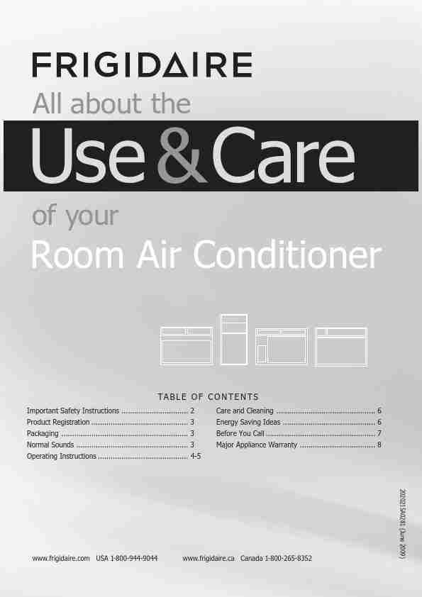 Frigidaire Air Conditioner FRA102BT1-page_pdf
